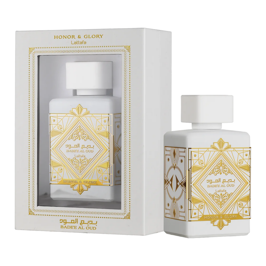 Lattafa Bade'e Al Oud Honor & Glory 100ml flacone con confezione