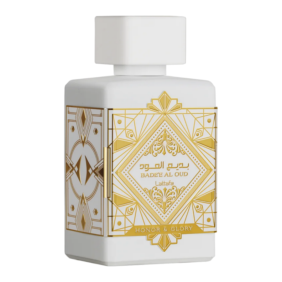 Lattafa Bade'e Al Oud Honor & Glory Eau de Parfum 100ml bottiglia vista frontale
