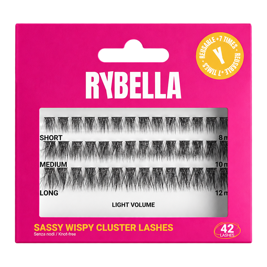 Sassy Wispy Cluster Lashes Light Volume Effect