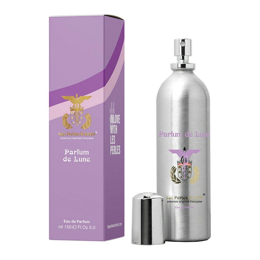 Les Perles d'Orient Parfum de Lune Eau de Parfum 150ml dettaglio flacone e scatola