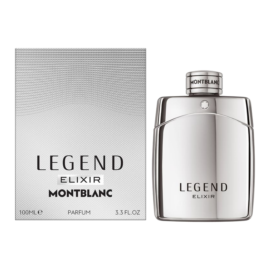 Montblanc Legend Elixir Parfum 100ml dettaglio flacone e scatola