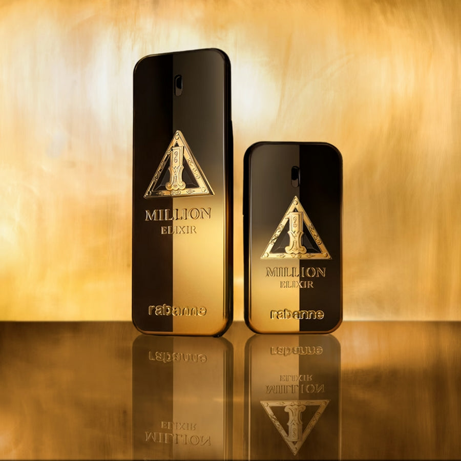 Rabanne 1 Million Night Elixir visual brand oro nero