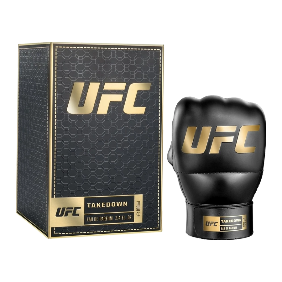 UFC Takedown Eau de Parfum 100ml dettaglio flacone e scatola