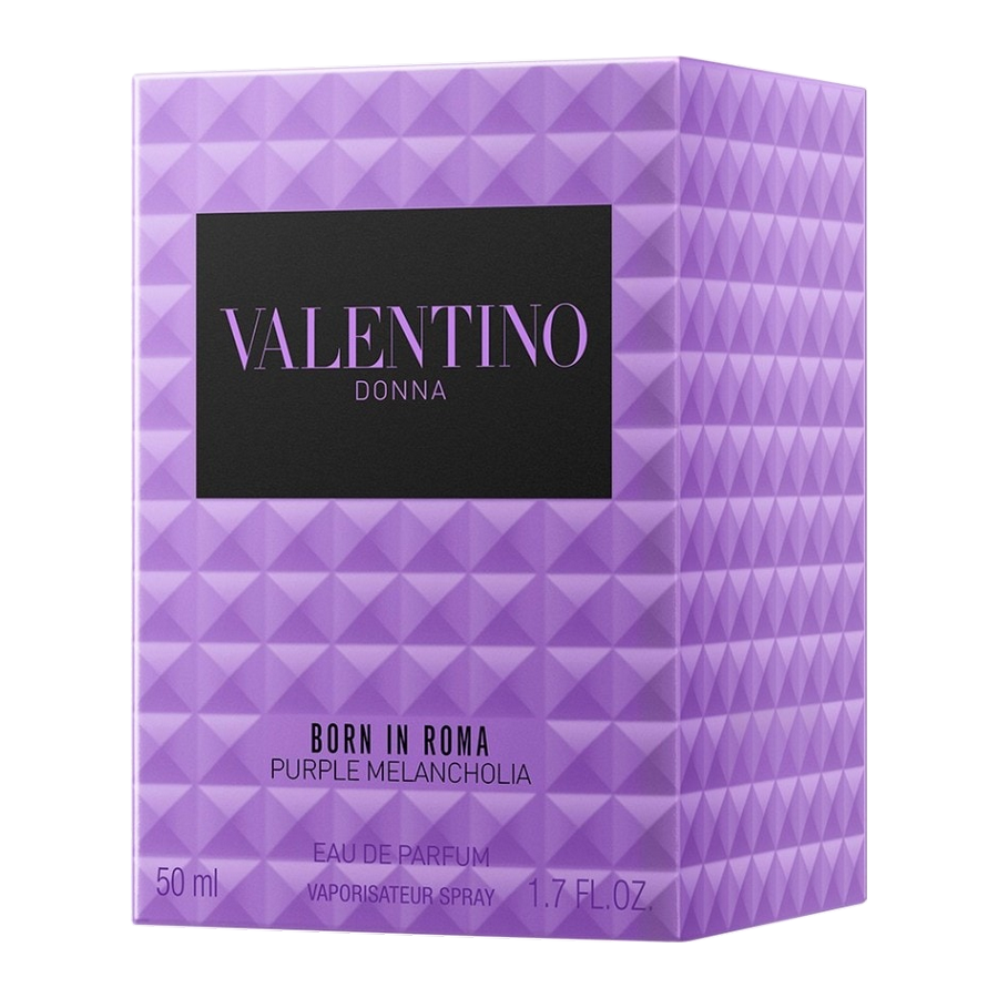 Valentino Born in Roma Purple Melancholia 50ml dettaglio confezione esterna